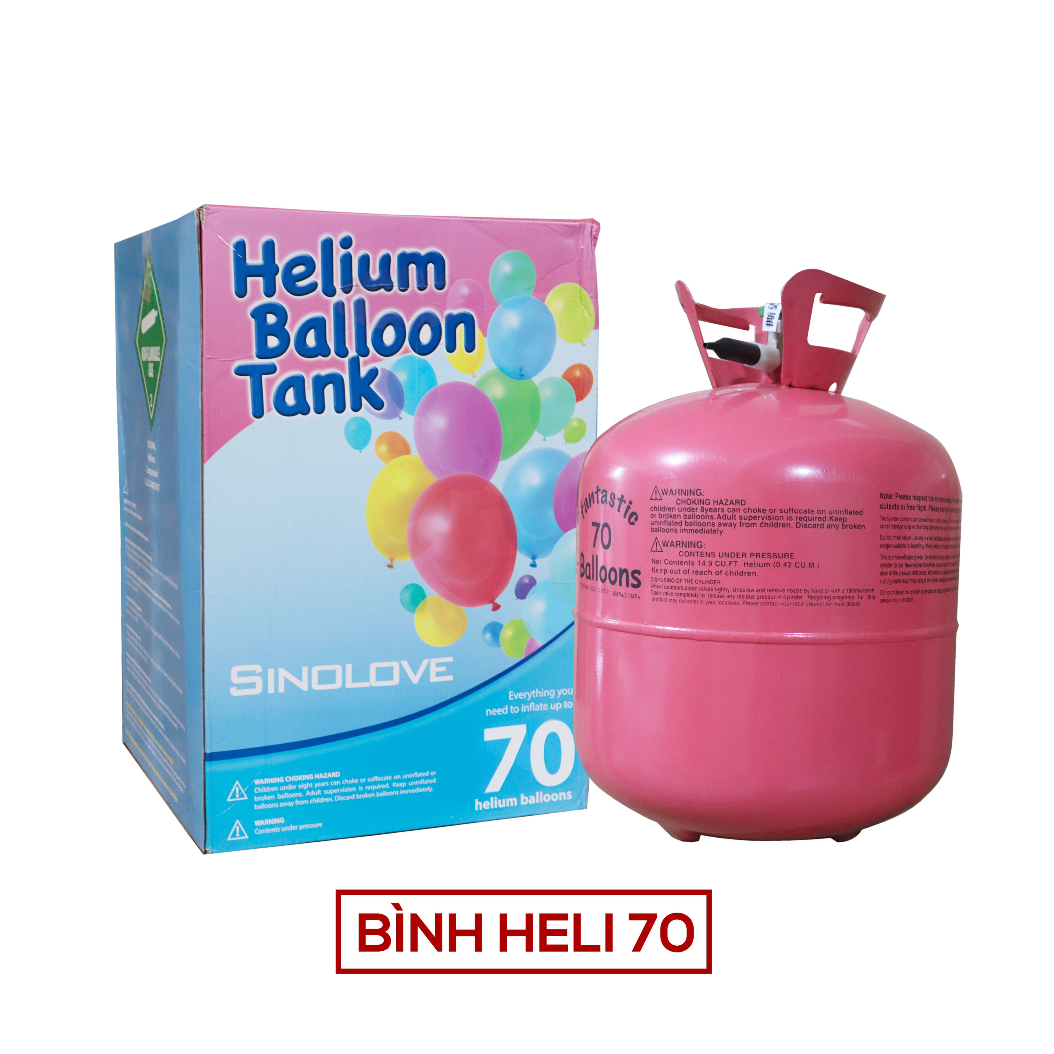 Bình Khí Helii Bóng Bình 100,70,50 Bóng