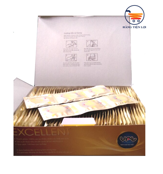 Bao cao su gia đình cao cấp VRT Excellent- Lẻ 1chiếc Hàng Chuẩn-BCS Khách Sạn