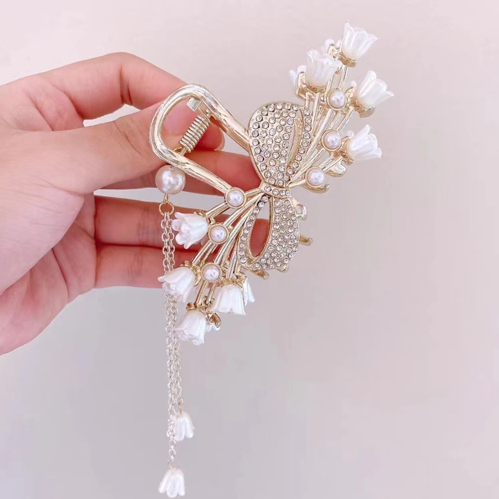 Kẹp Tóc Đính Đá Thời Trang Hàn Quốc Cho Nữ