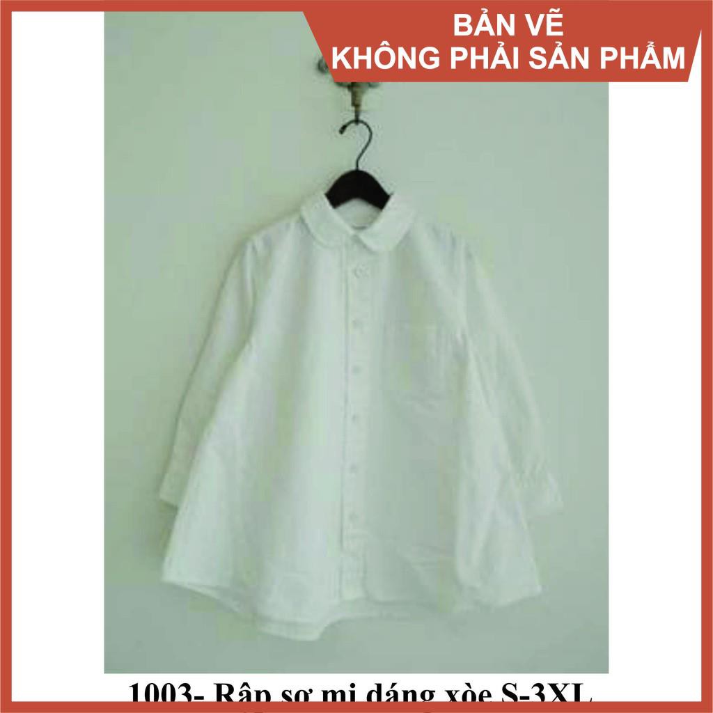Rập giấy áo sơ mi dáng xòe mã 1003
