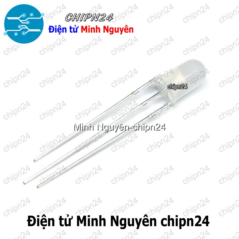 [25 con] (TK9-10) Led 2 màu 3 chân 5MM Đục (Đỏ/Vàng/Xanh Lá/Dương, Âm chung/Dương chung) - [Chọn Loại] - HHH.00166