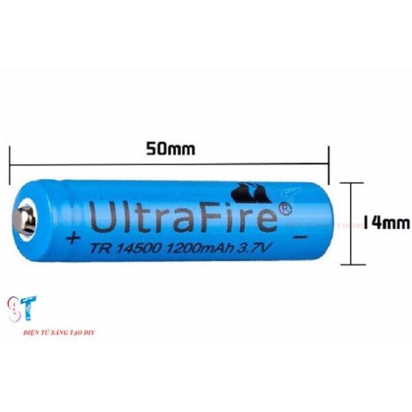 Nsv pin sạc 14500 ultrafire 3.7v 1200mah
