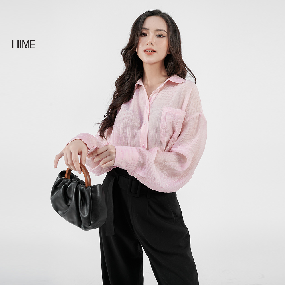 Áo sơ mi dáng rộng HIME H086