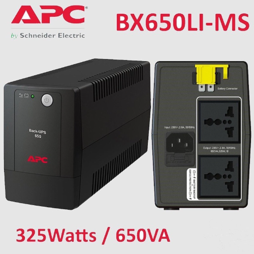 Bộ lưu điện ups apc bx650li-ms 650va 325w có ắc quy bảo hành 12 tháng máy + ắc quy