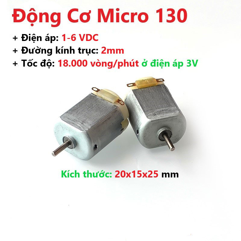 Động Cơ DC 130 3-6V Motor 3V