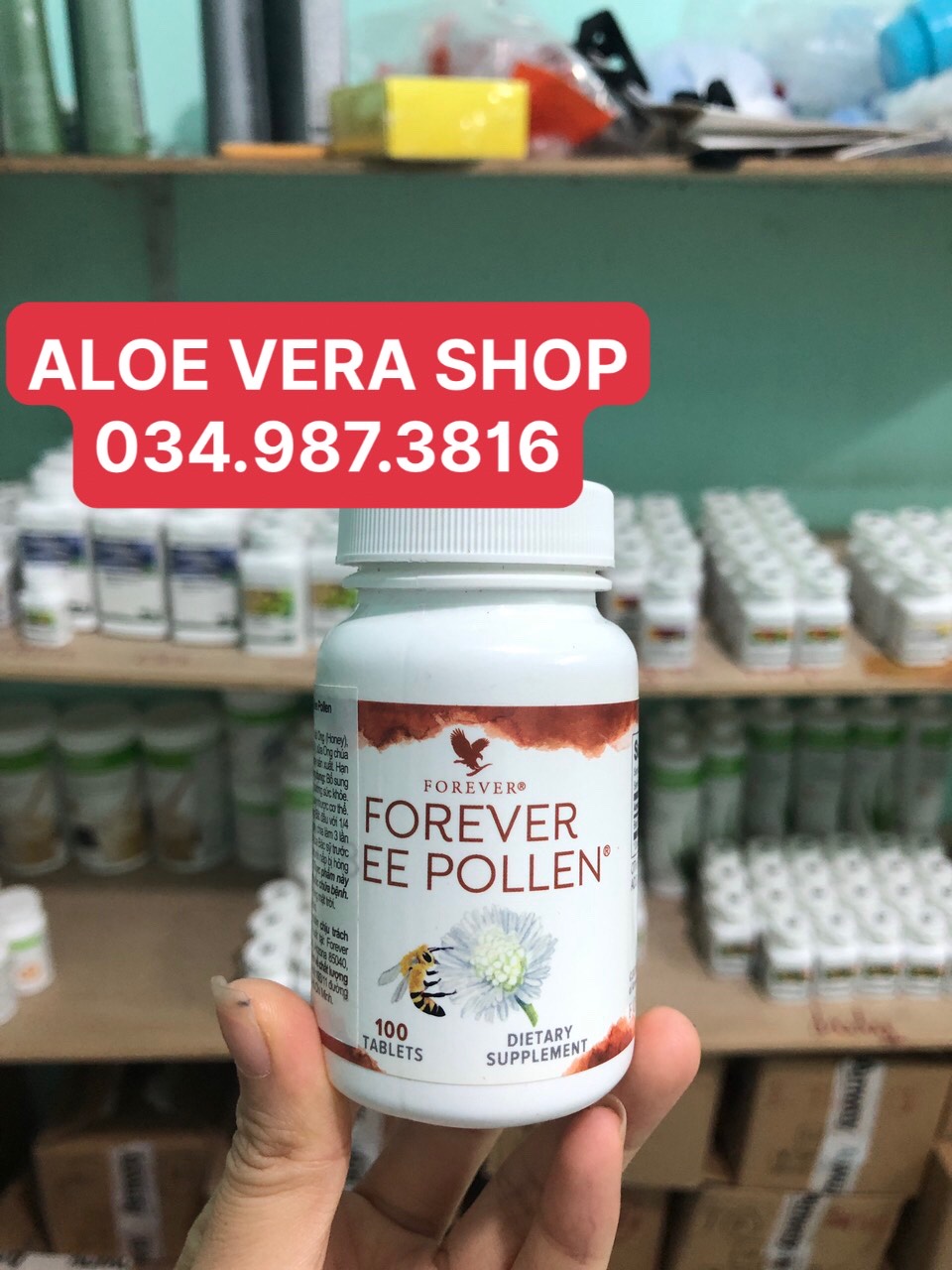 (RẺ VÔ ĐỊCH) Viên Phấn Ong Forever Bee Pollen 026Flp
