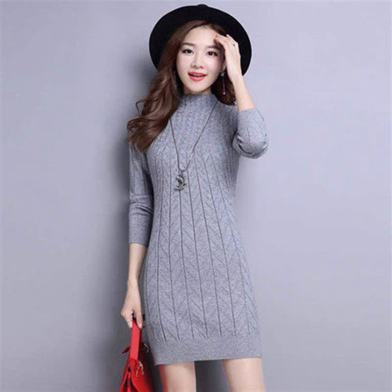 Len dáng dài body - áo len nữ