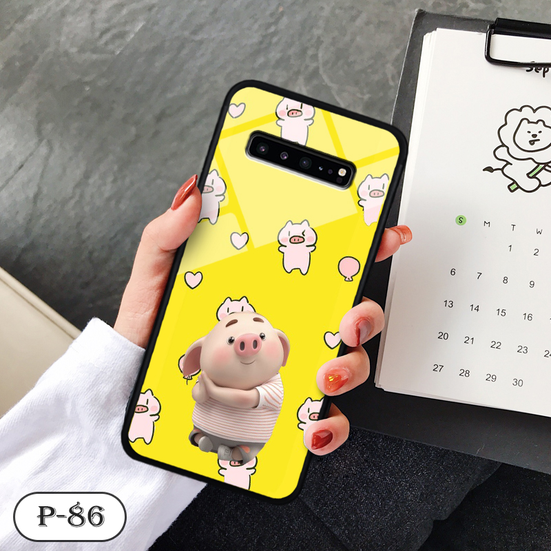 Ốp lưng kính 3D cute Samsung S10 5G