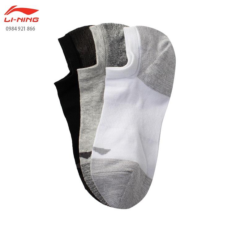 (COMBO 3 ĐÔI ) Tất Cổ Ngắn Nữ LINING AWSR091 Chính Hãng