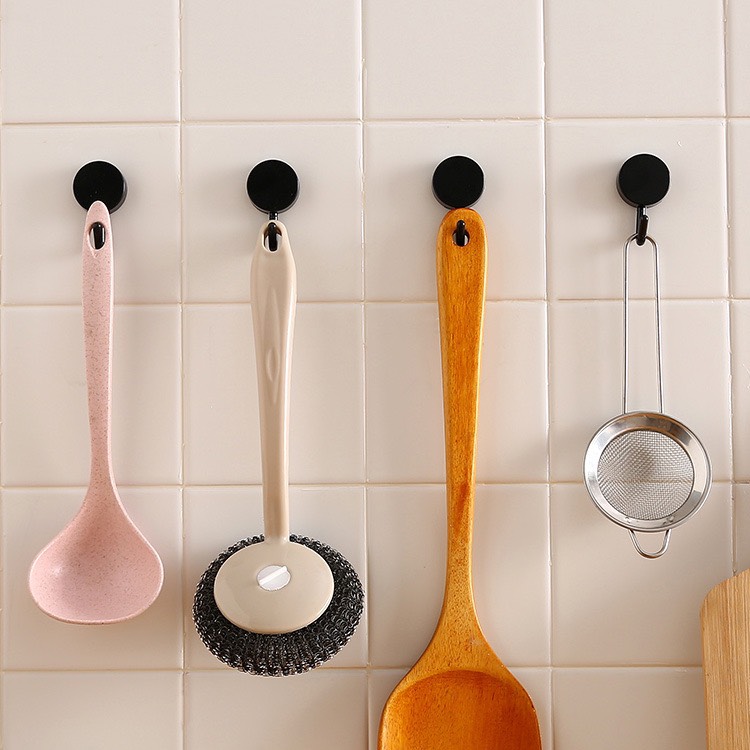 Set 5 móc tròn dán tường treo đồ đa năng