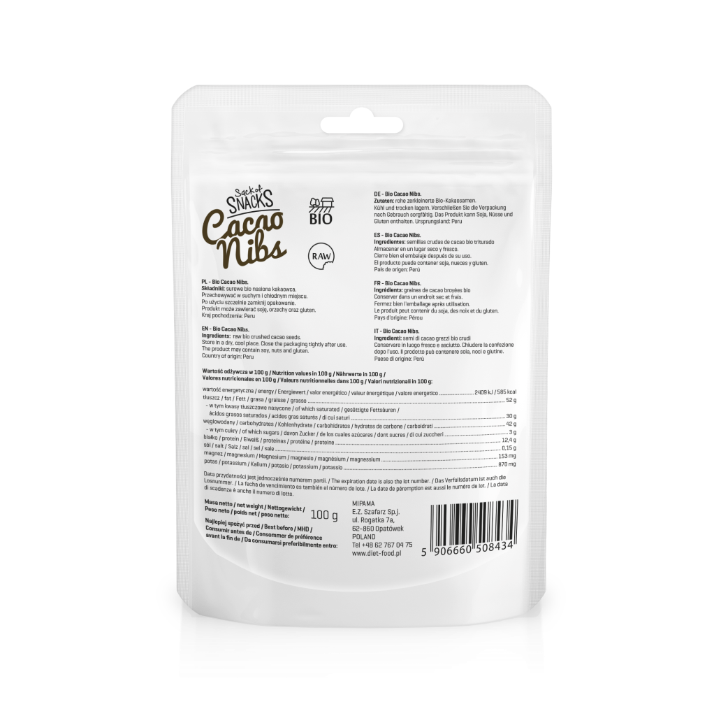 [HCM]Hạt cacao ngòi hữu cơ - Diet Food - 100g