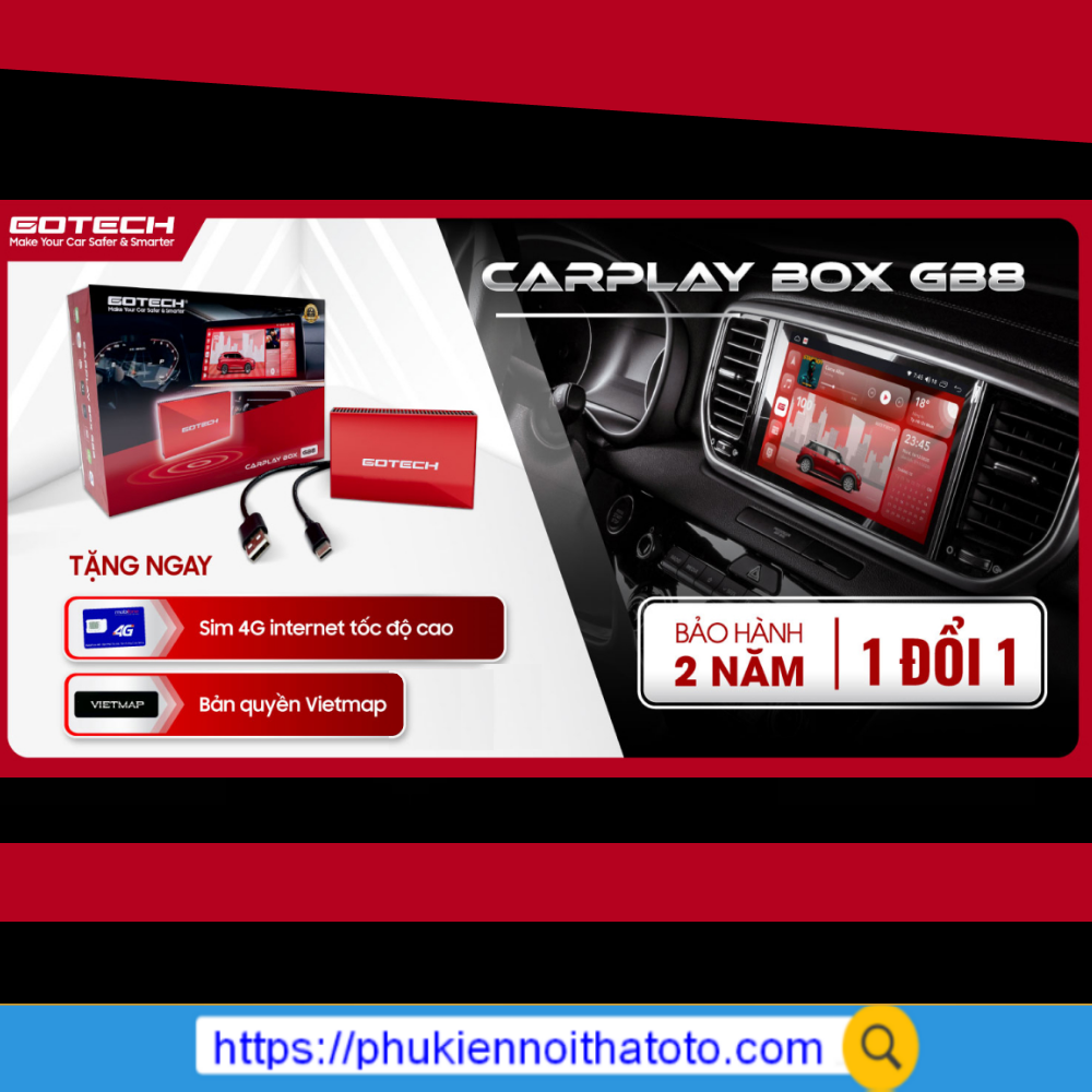 ANDROID BOX GOTECH GB8 + Vietmap live 2 năm
