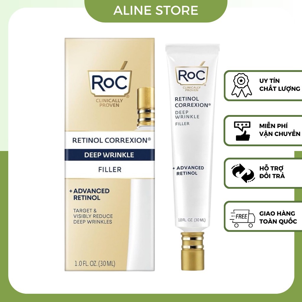 Kem Dưỡng Chống Nhăn Roc Retinol Correxion Deep Wrinkle Filler