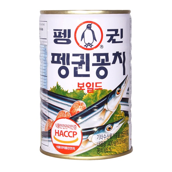 Cá thu đao penguin đóng hộp hàn quốc 400g / 펭귄) 꽁치 통조림 400g
