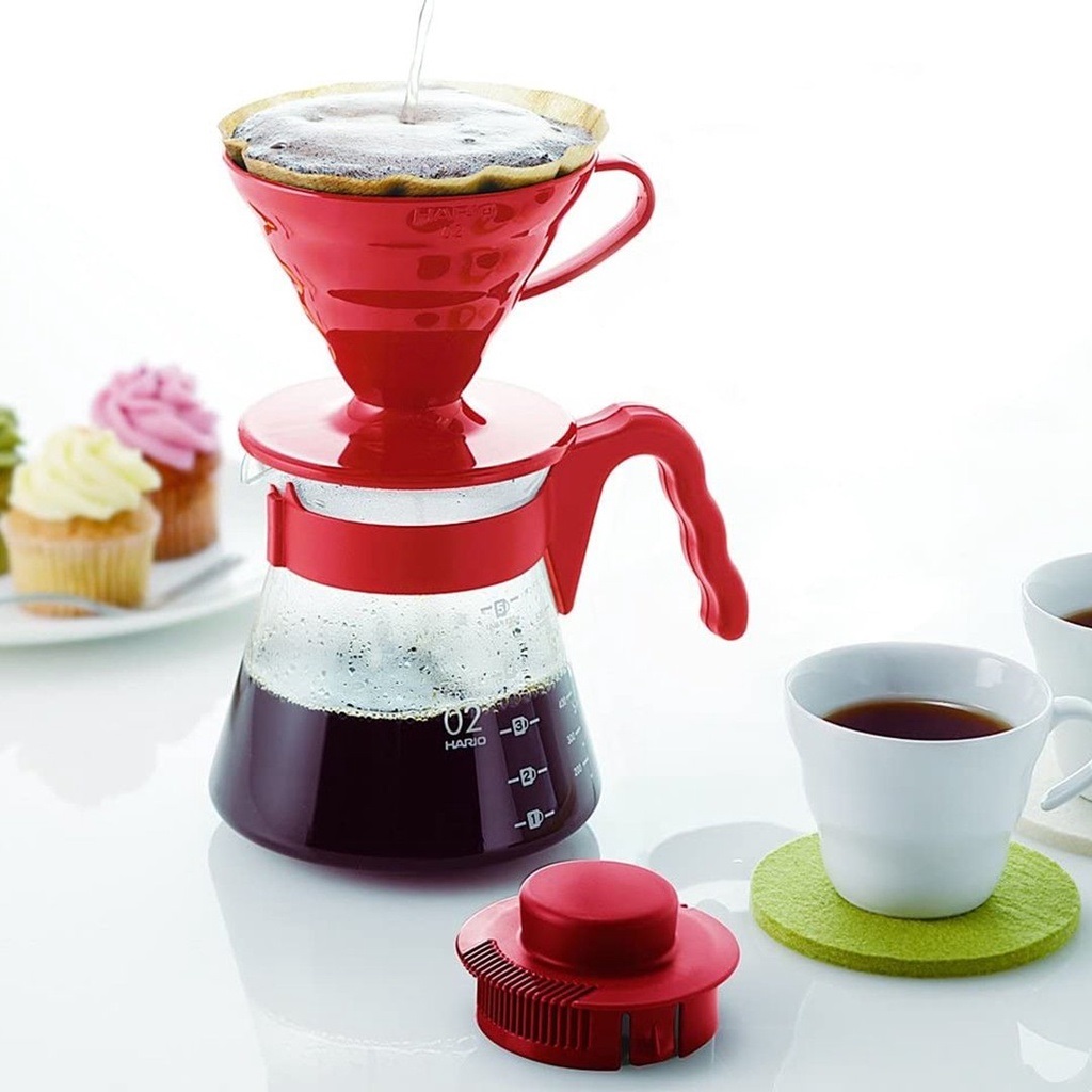 Set Bình Pha Cà Phê Drip Hario V60 Coffee server 02 Set