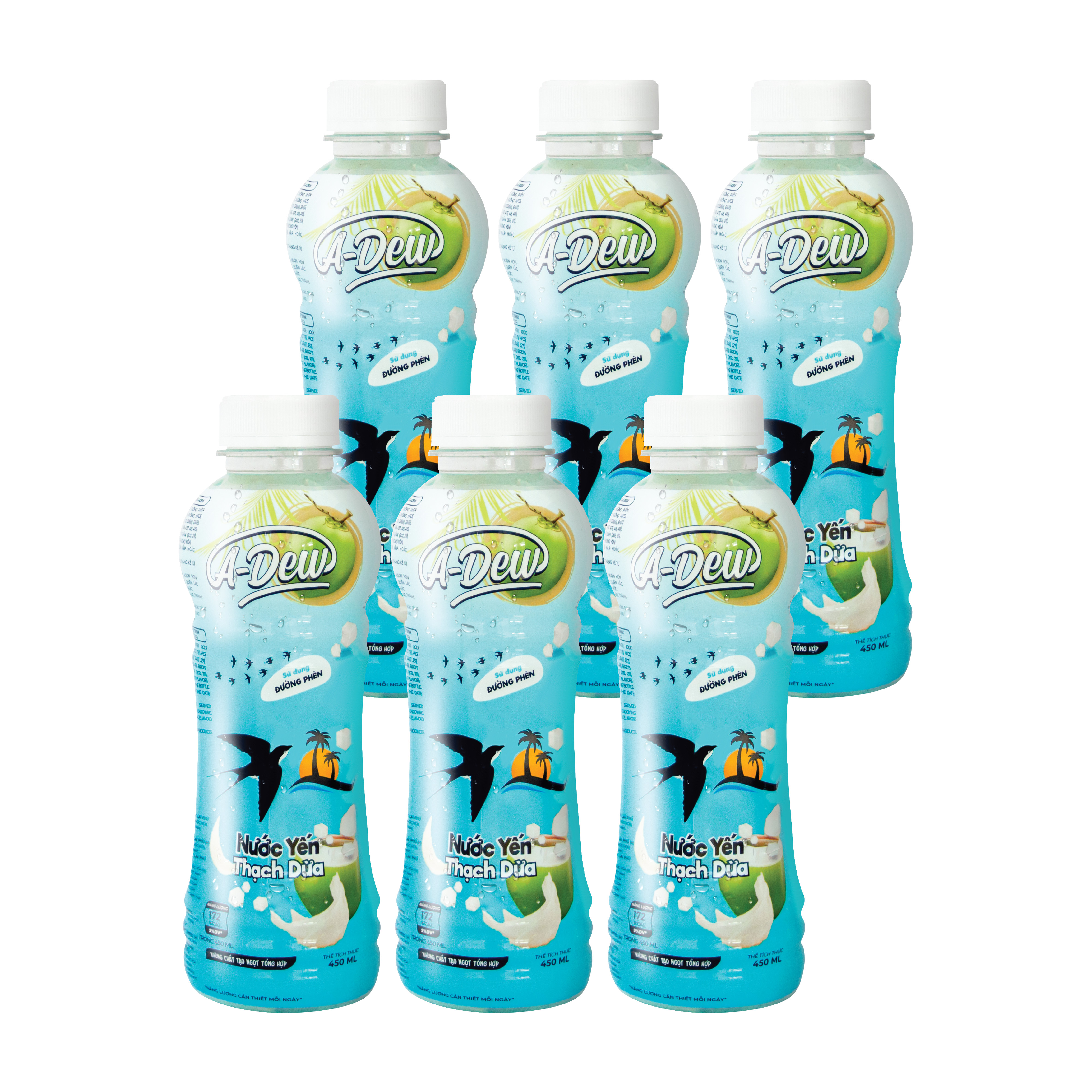 Nước Yến Thạch Dừa A-Dew 450ml (Thùng 24 Chai)