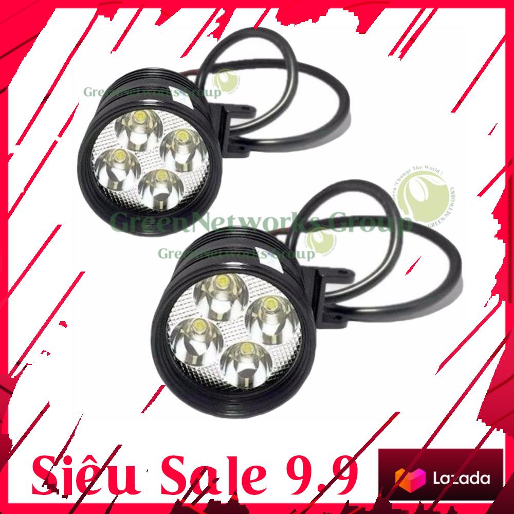 Bộ 2 Đèn pha led trợ sáng xe máy phượt L4 - GreenNetworks