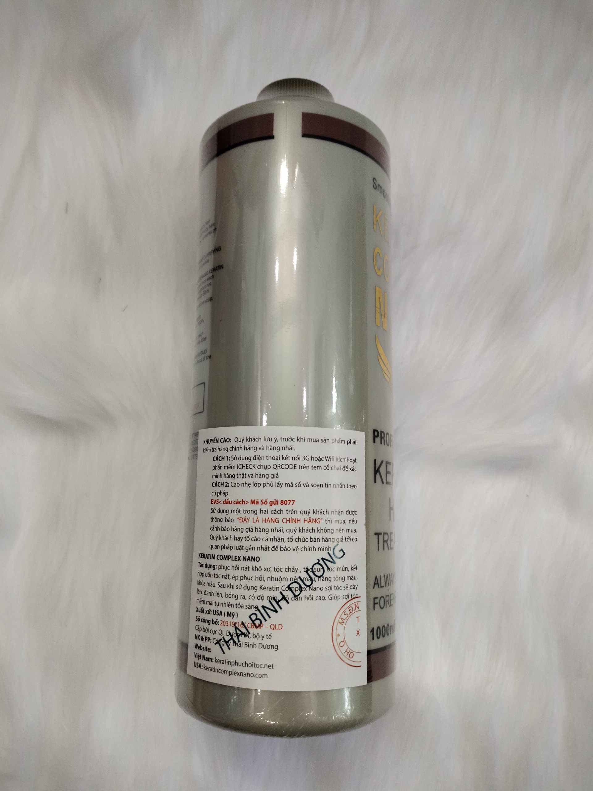 Keratin complex nano dùng để phục hồi tóc sau uốn - duỗi - nhuộm