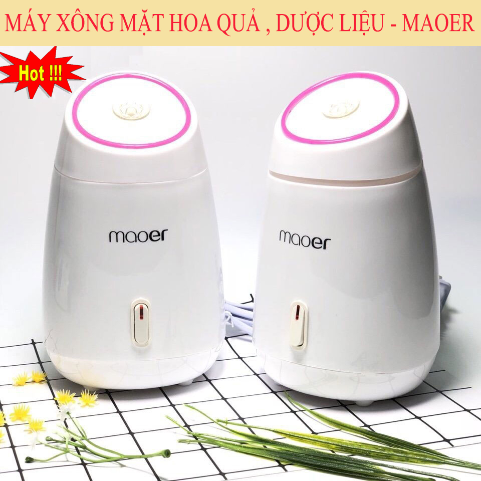 [HCM]Máy Sông Mặt Thảo Dược Máy Xông Mặt Hoa Quả Tươi Xông Hơi Da Mặt. Giúp làm sạch sâu làn da và loại bỏ độc tố bụi bẩn giúp da căng mịn sạch mụn sạch nhờn.TẶNG 01 MÓC ĐT.