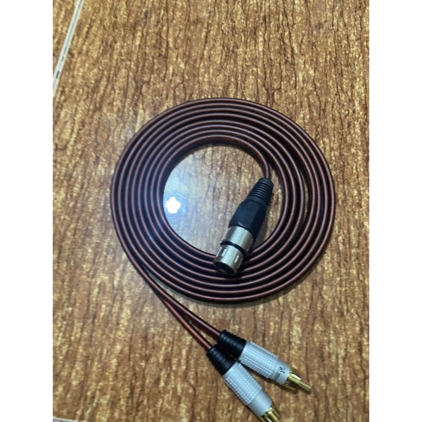 Dây Canon Cái ra 2 đầu AV ( dành cho từ Vang ra Sub Điện) 3M