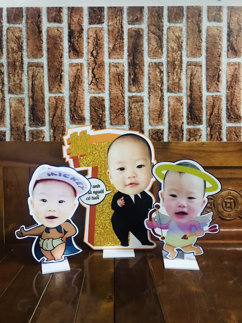 Chibi trang trí sinh nhật cho bé trai