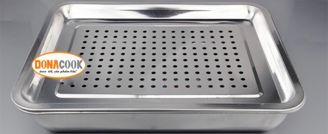 KHAY ÚP LY INOX CÓ LỖ ĐỦ SIZE