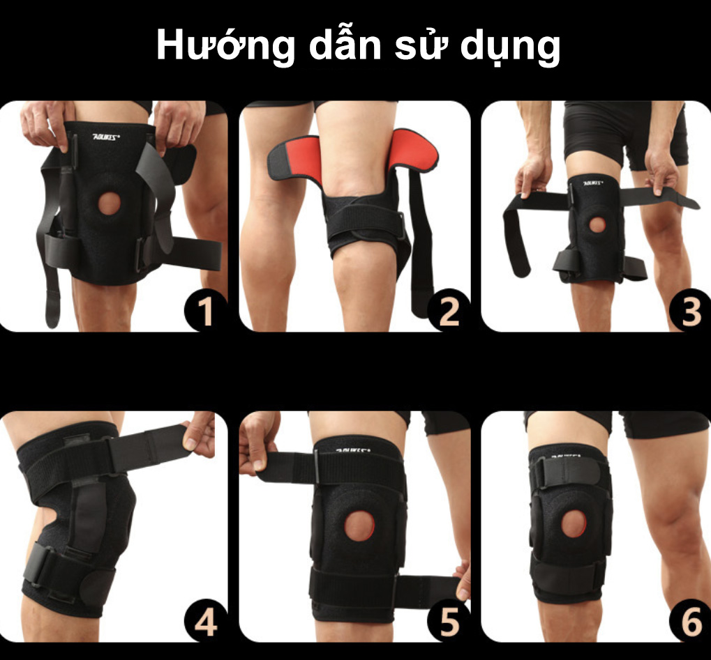 Băng Bảo Vệ Khớp Gối H5 Thể Thao Knee Pad Aolikes Sau Mổ Dây Chằng