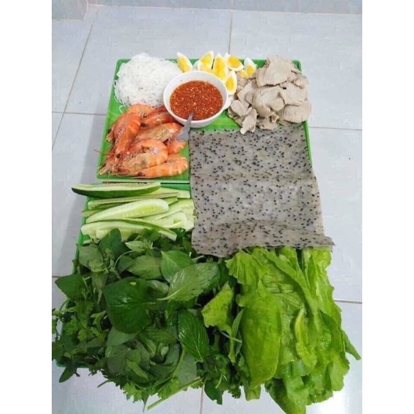 Bánh tráng nhúng mè đen đặc sản Phan Rang (Gói 1kg)