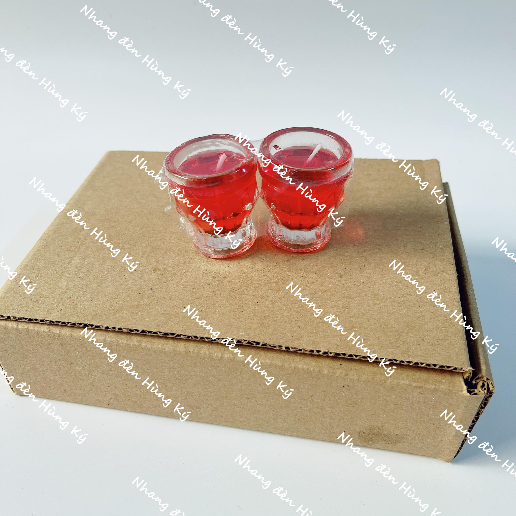 Đèn cầy ly mắc tre
