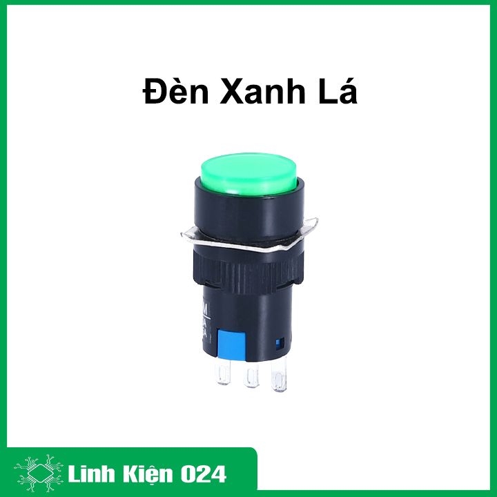 Nút nhấn đề 16mm 220VAC AL6 - M nhấn nhả có đèn