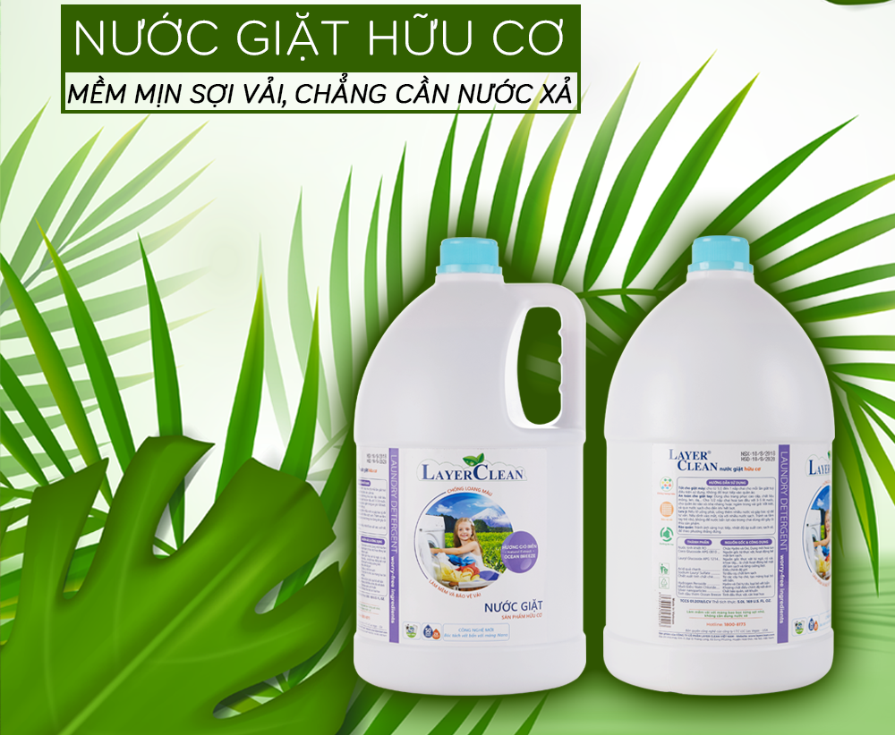 Nước giặt hữu cơ LayerClean hương gió biển 5l