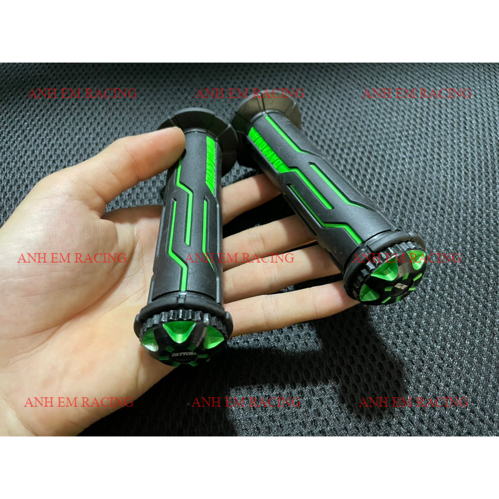 Bao tay DOMINO xanh kèm gù nhôm gắn xe máy Exciter Winner Sirius Wave Dream