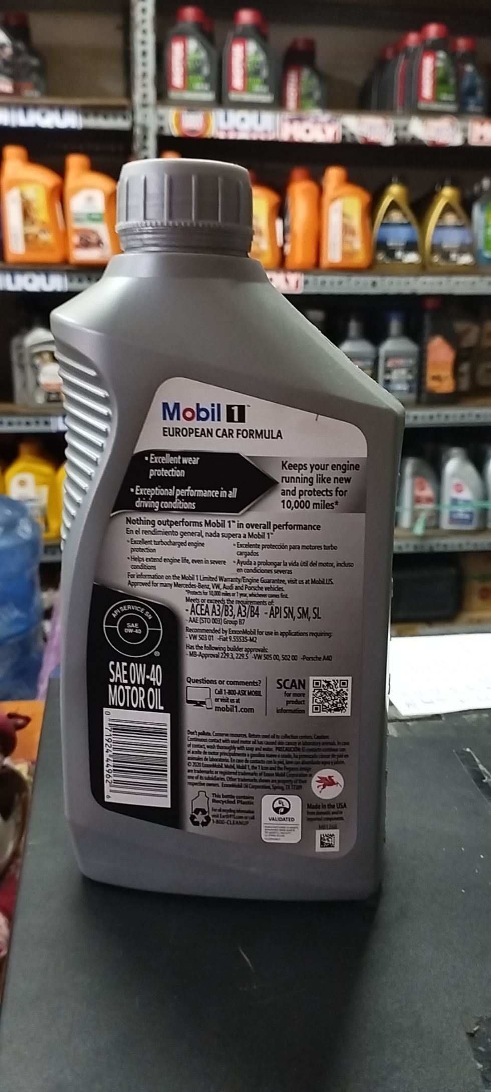 NHỚT MOBIL1 (0-40) 1L