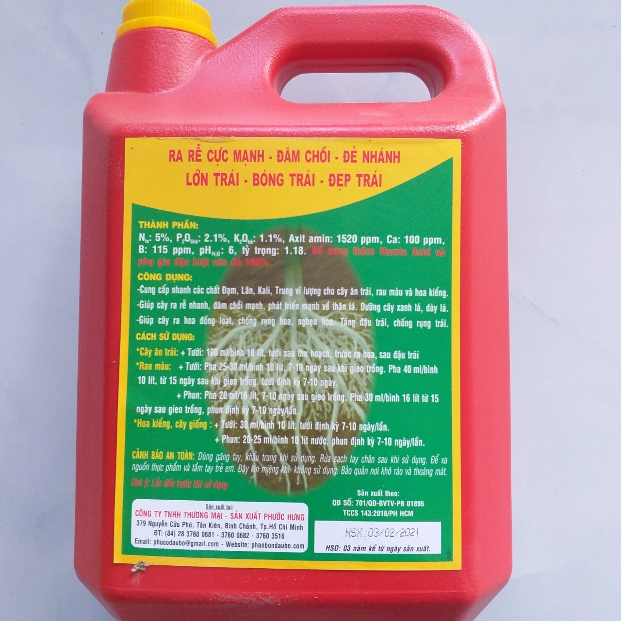 PHÂN BÓN CAO CẤP DẠNG NƯỚC SUPER GREEN - Thùng 5 lít