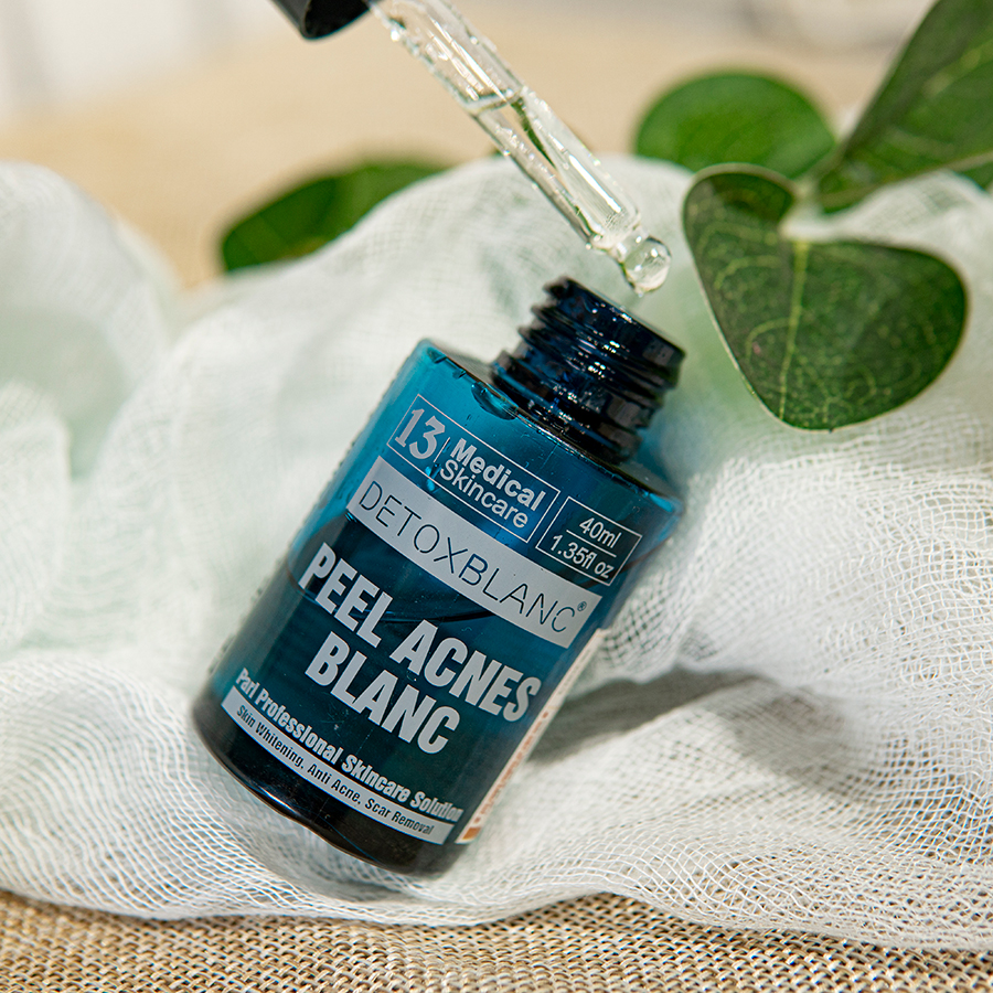 [HCM]Combo Serum mụn Detox Blanc và Sữa rửa mặt Thải độc trắng da