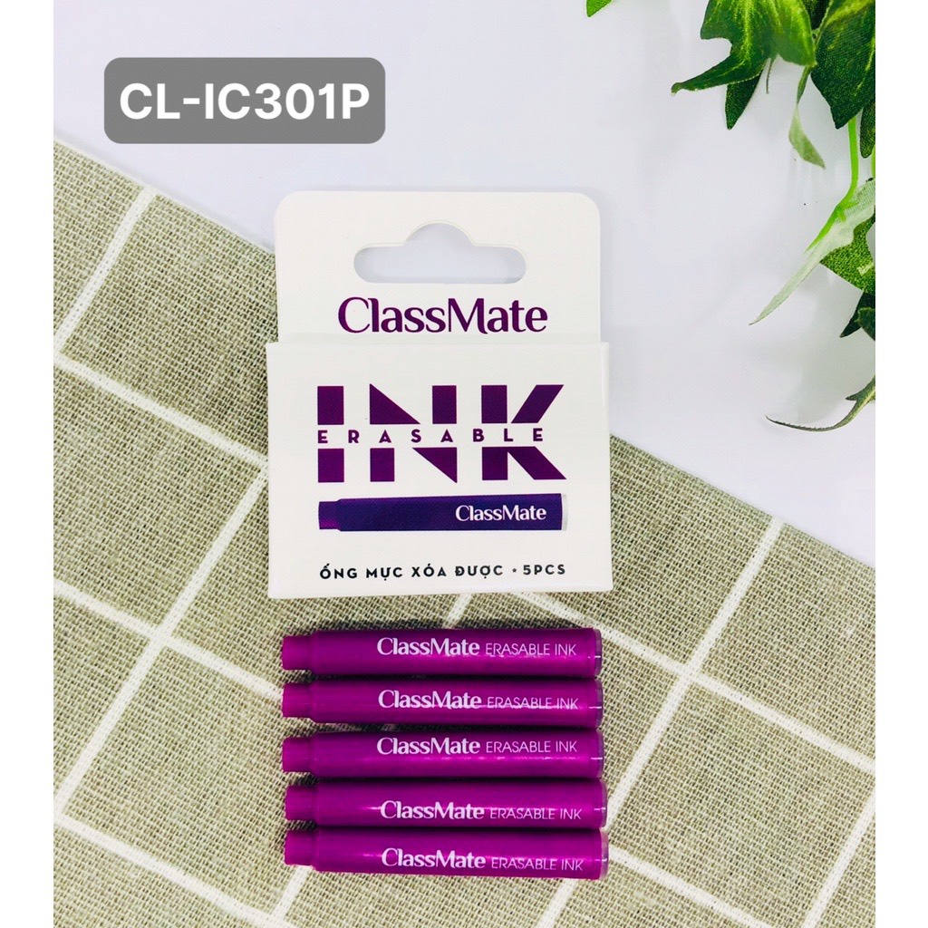 Hộp 5 ống mực xóa được Classmate CL-IC301 - Mực tím