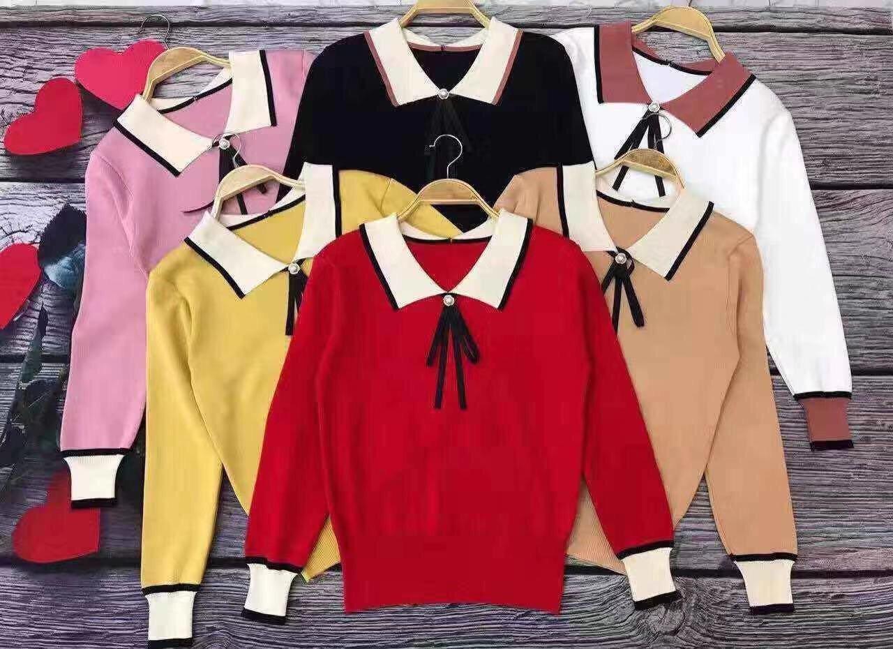 ÁO LEN CỔ BẺ - PHỐI NƠ HÀNG NHẬP QUẢNG CHÂU CAO CẤP