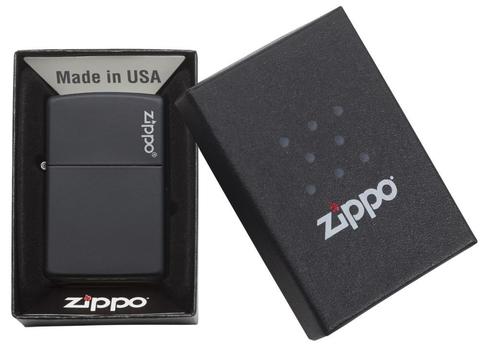 Zippo Black Matte with Zippo Logo