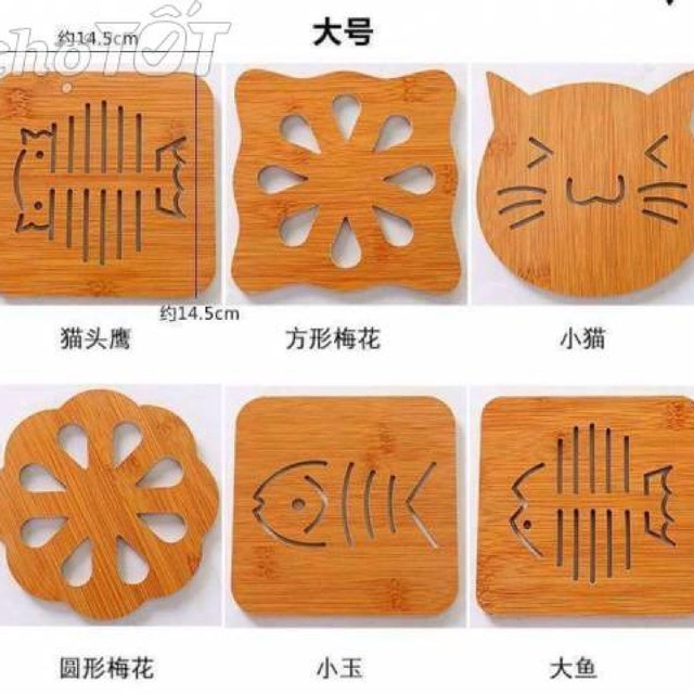 Đế Lót Nồi  Lót Ly Hình Thú Đáng Yêu
