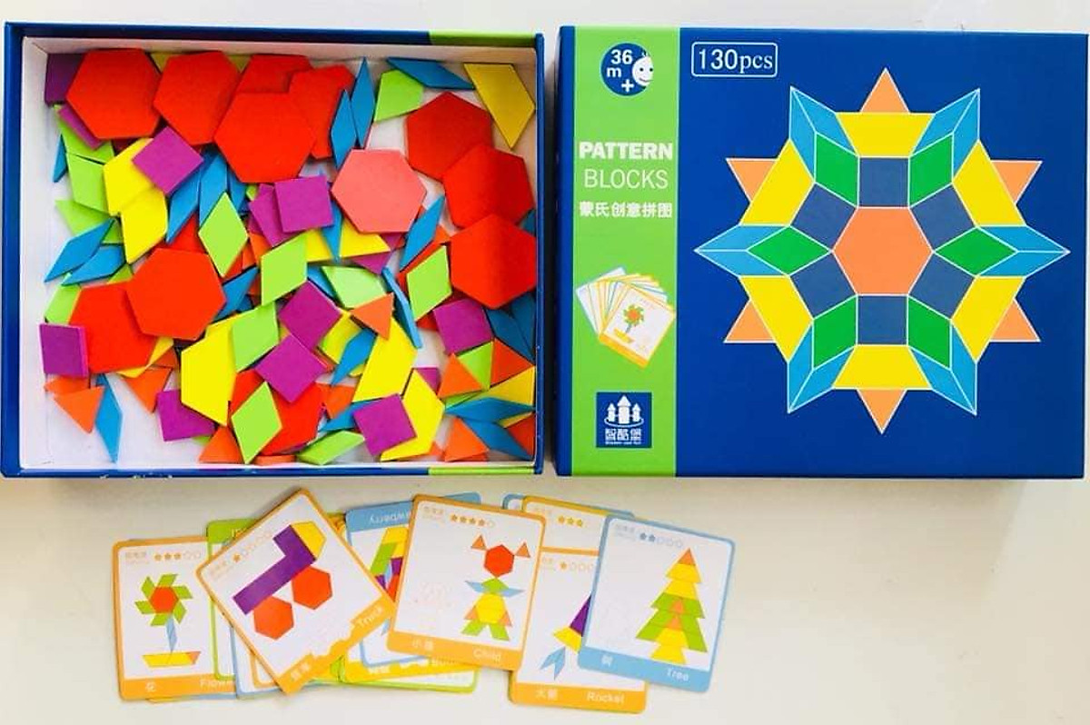 AIDS Montessori jigsaw thinking pattern block