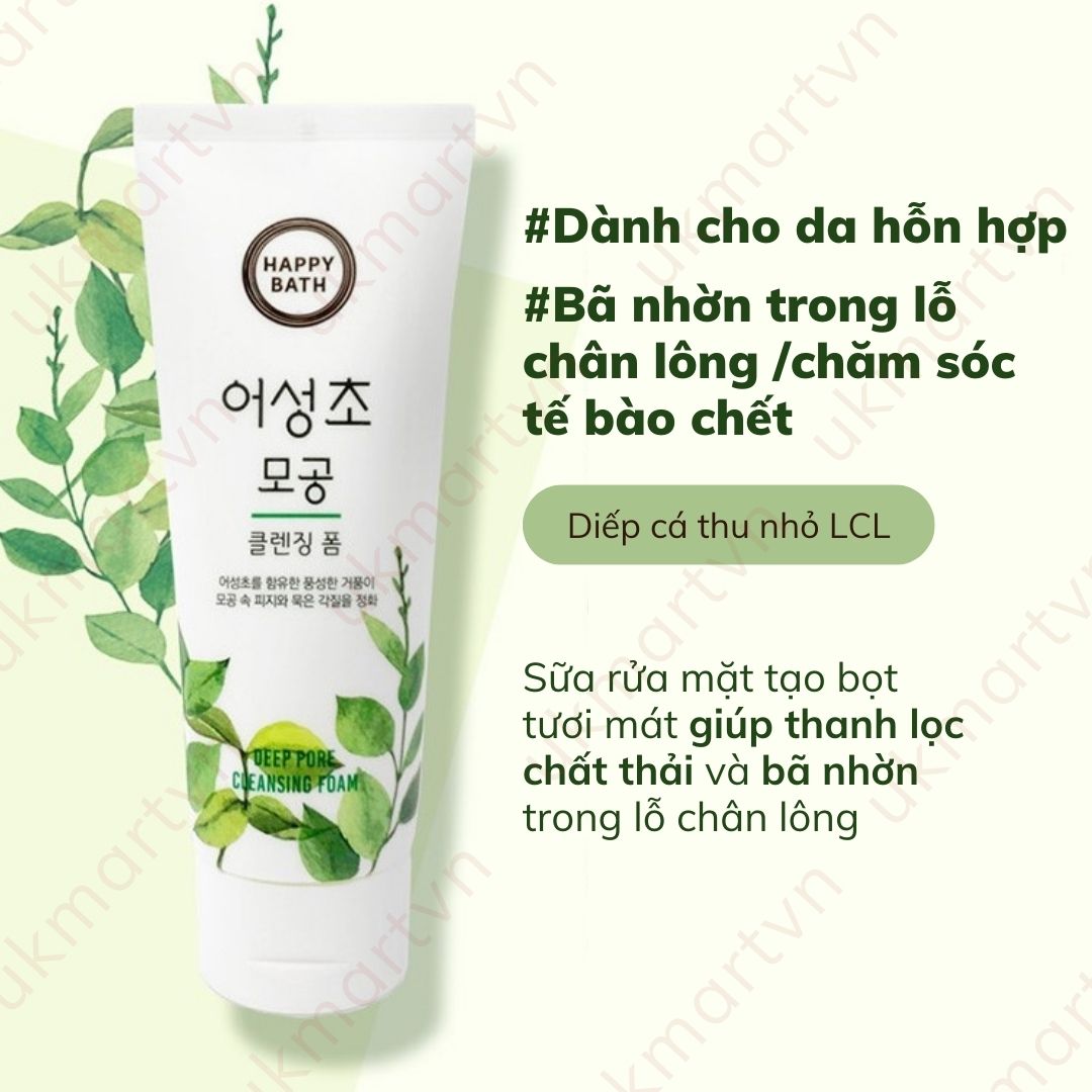 Sữa Rửa Mặt Happy Bath Mild Cleansing Foam 200ml