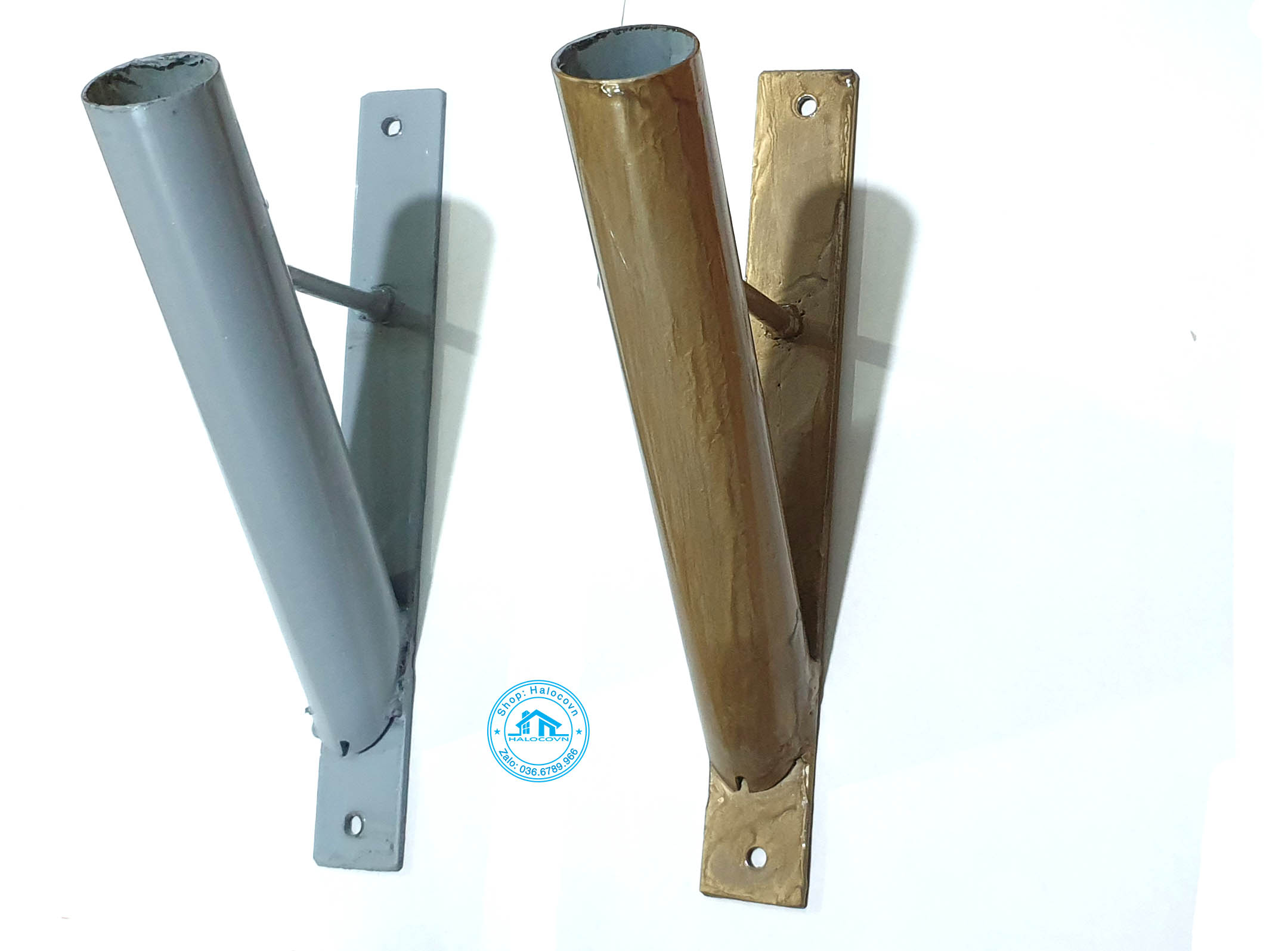 Giá cắm cờ bằng sắt mạ kẽm phi 34