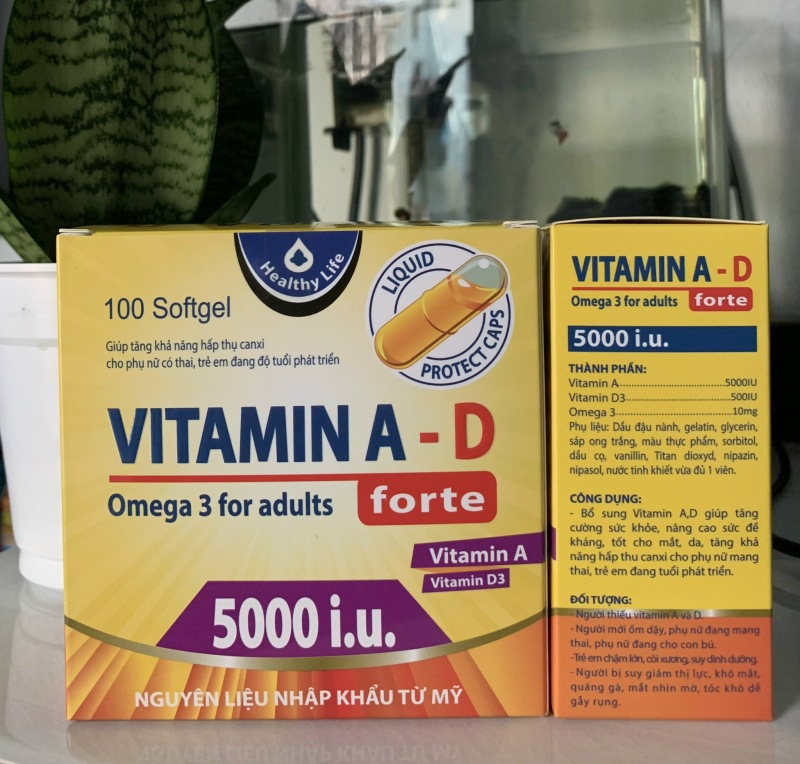 (CHÍNH HÃNG) Vitamin A D đẹp da, sáng da, mờ thâm, chống lão hoá nhập khẩu
