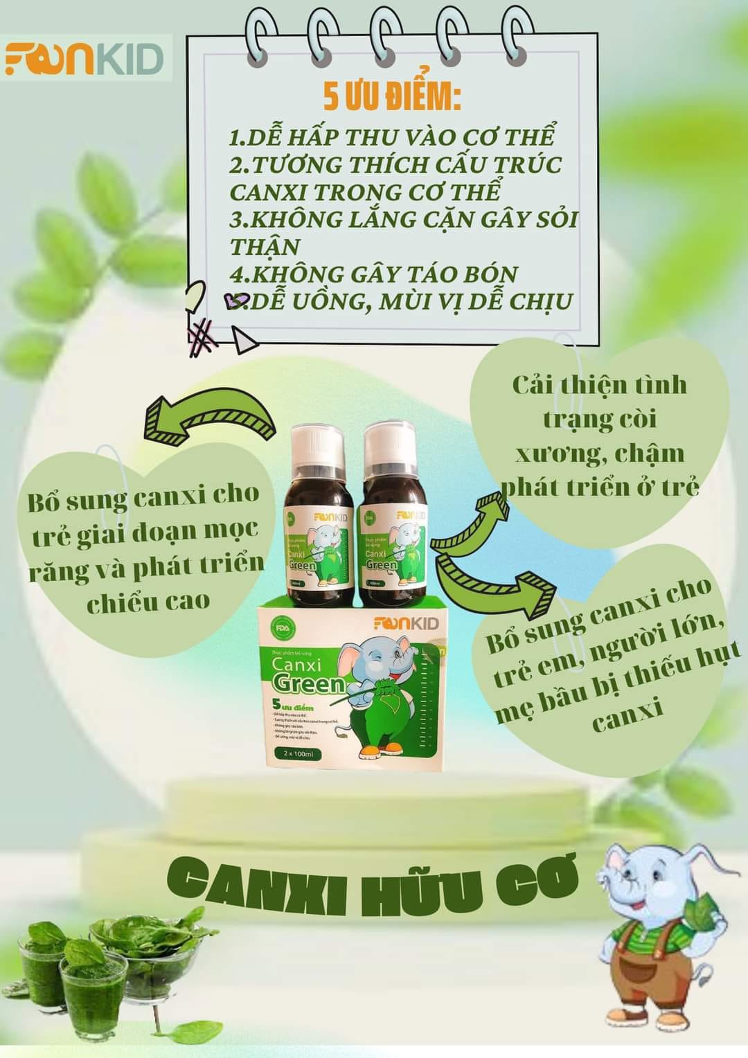 Canxi Hữu Cơ Fankid - 200ml