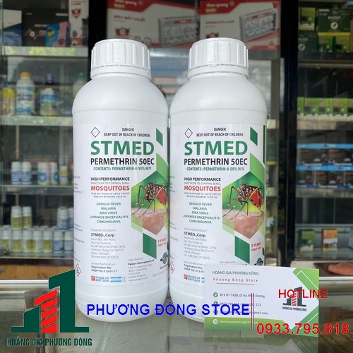 Thuốc diệt muỗi Stmed Permethrin 50EC - 1 lít