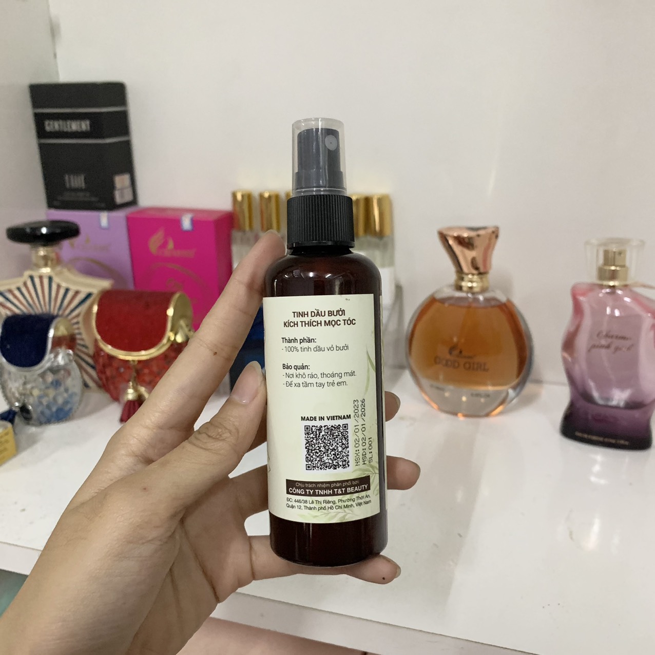 [HCM]Xịt Kích Mọc Tóc Bưởi Dr Hi- Giúp Tóc Dày Dài Khỏe