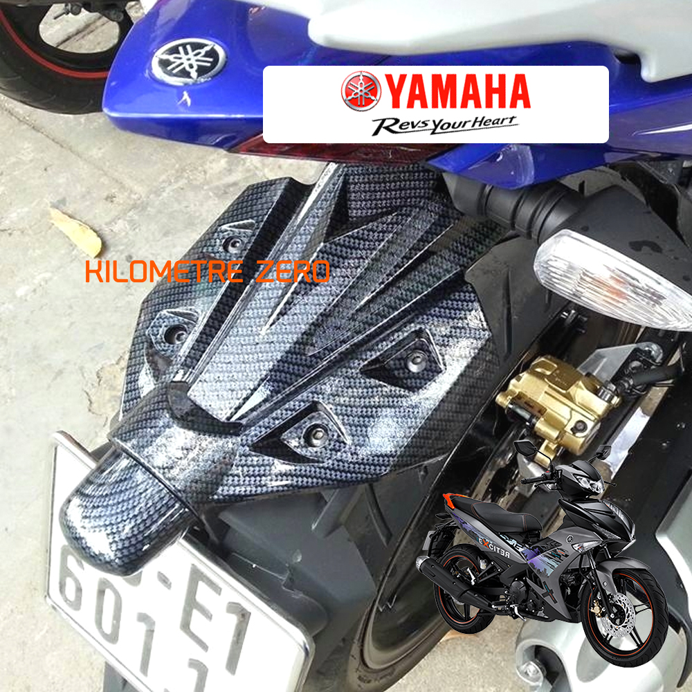 Ốp Đuôi Rùa & Cóc Đèn Dành Cho EXCITER 150cc Nhựa Xi