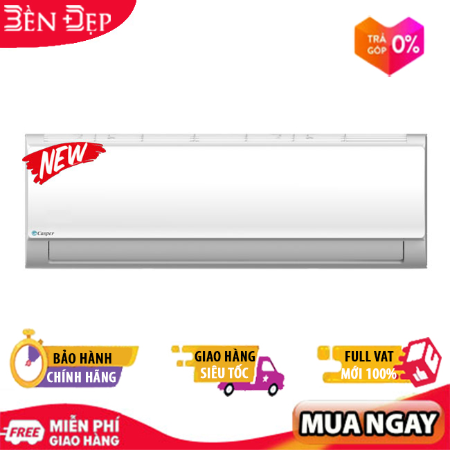 [TRẢ GÓP 0%] Điều hòa Casper 1 chiều inverter 12000BTU JC-12IU36 (Giá áp dụng giao nội thành HN, HCM& các tỉnh liên hệ shop)