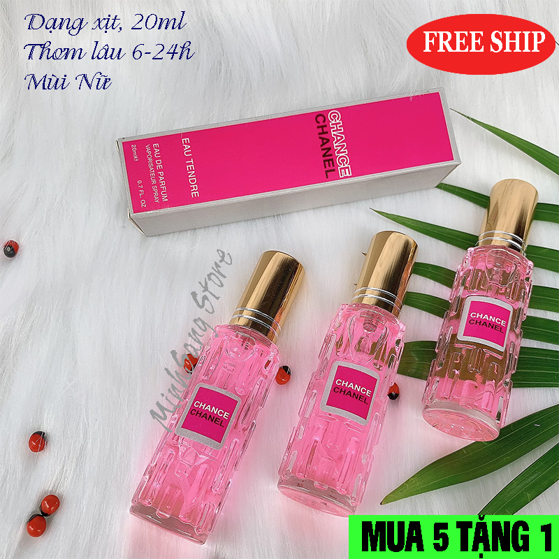 NƯỚC HOA NỮ CHANCE HỒNG 20ML LƯU HƯƠNG 6-12H