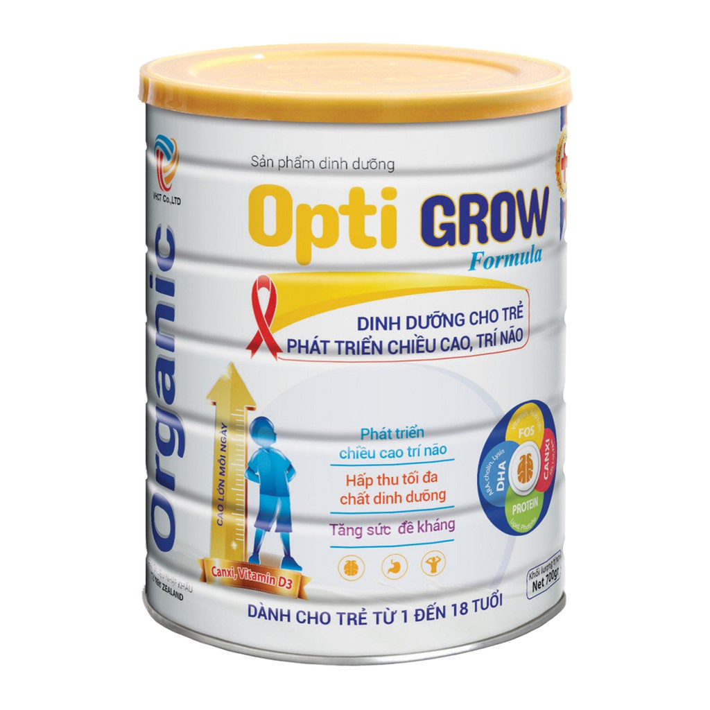 Sữa bột dinh dưỡng cho trẻ Opti Grow - Phát triển chiều cao, trí não